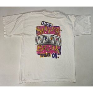VINTAGE Fat Tuesday Spring Break Cancun 1996 T-shirt Men Large 90s White